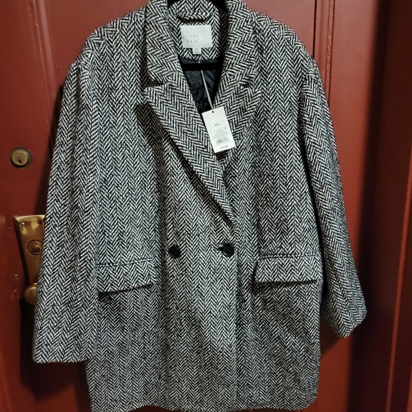 A NEW DAY WOMEN'S BLACK & WHITE TOP OVER COAT SIZE XXL - Picture 2 of 13
